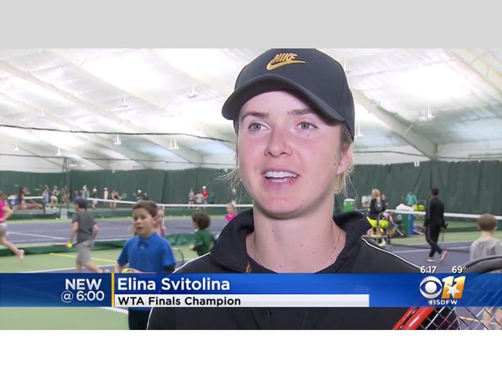 CBS DFW: Tennis Star Elina Svitolina Announces New Children’s Foundation In Dallas